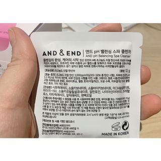 앤앤드 앤드앤엔드 pH 밸런싱 스파클렌저 — 5점을 준 리뷰어가 2021년 2월 올린 사용 사진