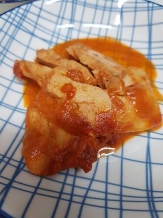 [로드몰] 초유단백 소스 닭가슴살 슬라이스 2종 — 5점을 준 리뷰어가 2021년 10월 올린 사용 사진