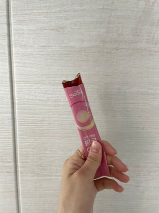 [인디닥터] 면역 생생 핑크 이뮨 젤리 — 5점을 준 리뷰어가 2022년 5월 올린 사용 사진