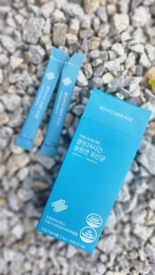 클린24시간 슬림앤유산균 1박스 (3.5g X 15포) — 5점을 준 리뷰어가 2023년 6월 올린 사용 사진