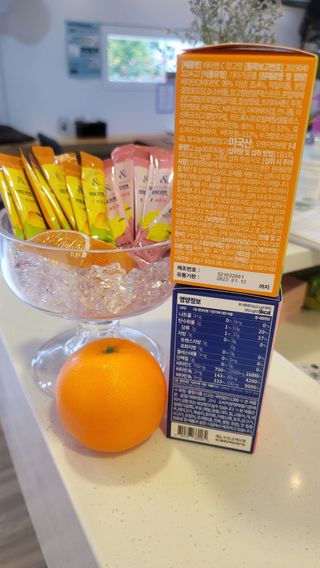비타앤C 레몬맛, 망고맛 — 5점을 준 리뷰어가 2021년 6월 올린 사용 사진