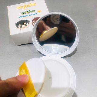 소이베베X신비아파트 모이스쳐 선팩트 SPF50+ PA+++ — 5점을 준 리뷰어가 2023년 4월 올린 사용 사진
