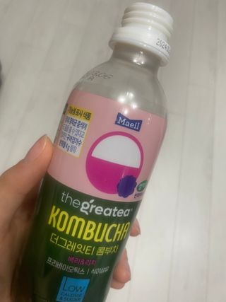 더그레잇티 콤부차 [매일유업] 더그레잇티 44kcal 콤부차 300ml *12개입 (오리지널 6개+베리리치 6개) — 4.5점을 준 리뷰어가 2023년 7월 올린 사용 사진
