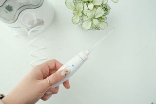 주식회사 클린디 [클린디] 양치 후 남은 이물질, 물치실로 완벽 제거 🦷 구강세정기 세트 [맞춤 칫솔 + 치약 포함] — 4점을 준 리뷰어가 2021년 12월 올린 사용 사진