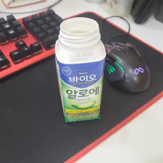 LIVE 매일바이오 알로에 드링킹 요거트 — 5점을 준 리뷰어가 2022년 4월 올린 사용 사진