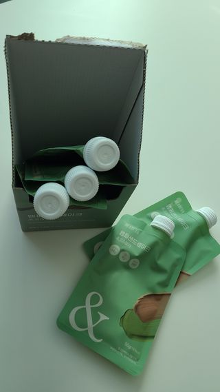 [뷰캔] 건강한 식사대용 앰퍼샌드 단백질 쉐이크 초코&말차 50g — 5점을 준 리뷰어가 2022년 6월 올린 사용 사진