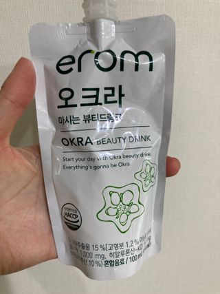 [이롬] 오크라 마시는 뷰티드링크 100mL x 20입 — 5점을 준 리뷰어가 2022년 9월 올린 사용 사진