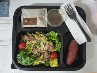 참살이도시락 작심삼일 샐러드도시락 3개 맛보기 새벽배송 또는 택배배송 — 5점을 준 리뷰어가 2021년 7월 올린 사용 사진