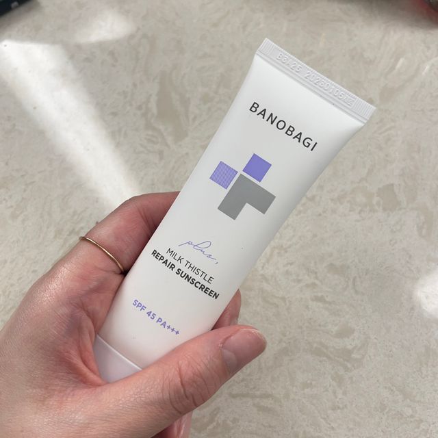바노바기 밀크씨슬 리페어 시카 선스크린 플러스 50ml 리뷰 사진