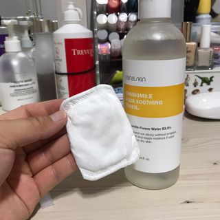 나나스킨 캐모마일아쿠아수딩토너 — 4.5점을 준 리뷰어가 2021년 8월 올린 사용 사진