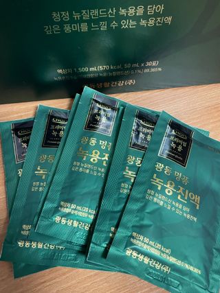 광동생활건강 광동 명품 녹용진액 50mL x 30포 — 4점을 준 리뷰어가 2023년 4월 올린 사용 사진