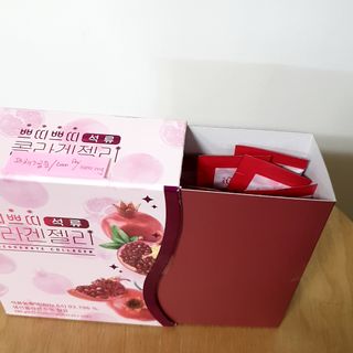헬스업_쁘띠쁘띠석류콜라겐젤리_20g x 14포 — 3점을 준 리뷰어가 2021년 3월 올린 사용 사진