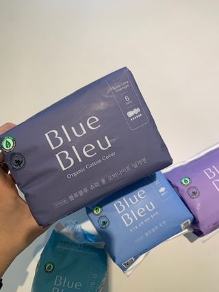 블루블루 유기농 순면 커버 생리대 — 5점을 준 리뷰어가 2021년 1월 올린 사용 사진