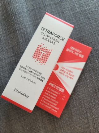 엘리샤코이 테트라포스 클리어 그린 앰플 — 5점을 준 리뷰어가 2021년 9월 올린 사용 사진