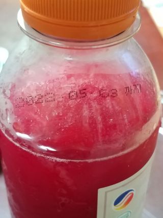트롯전통식혜 트롯레드비트식혜 1리터 +500리터 — 5점을 준 리뷰어가 2021년 5월 올린 사용 사진