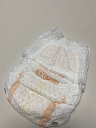 오브맘 밤 프리미엄 아기 기저귀 팬티형 밴드형 — 5점을 준 리뷰어가 2021년 1월 올린 사용 사진