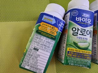 LIVE 매일바이오 알로에 드링킹 요거트 — 5점을 준 리뷰어가 2022년 4월 올린 사용 사진