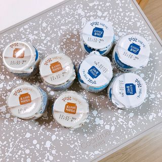 매일바이오 그릭요거트 오리지널 플레인 4개, 로스터리 커피믹스 4개 — 5점을 준 리뷰어가 2021년 12월 올린 사용 사진