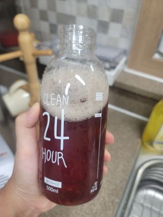 클린24시간 1BOX(5포) + 전용보틀(500ml) — 5점을 준 리뷰어가 2022년 9월 올린 사용 사진
