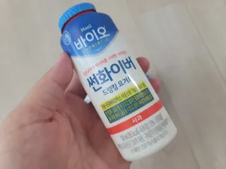 LIVE 매일바이오 썬화이버 드링킹 요거트 — 5점을 준 리뷰어가 2022년 8월 올린 사용 사진