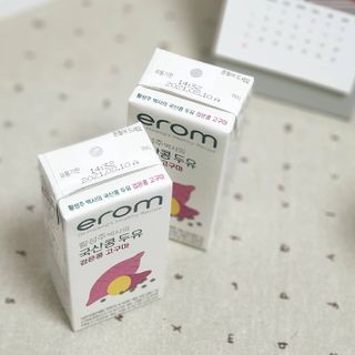 이롬 erom 황성주 박사의 국산콩 두유 검은콩 고구마 — 4점을 준 리뷰어가 2021년 2월 올린 사용 사진