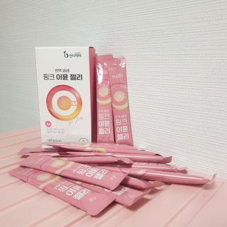 [인디닥터] 면역 생생 핑크 이뮨 젤리 — 5점을 준 리뷰어가 2022년 5월 올린 사용 사진
