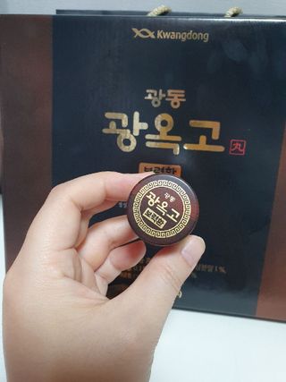 광동생활건강 프리 미션 [광동] 광옥고 보력환 (3.75 g x 30환) — 5점을 준 리뷰어가 2025년 7월 올린 사용 사진