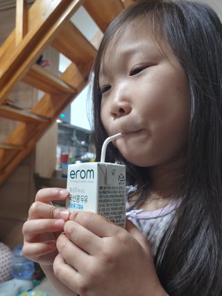 이롬 erom 황성주박사의 국산콩 두유 검은콩 고칼슘 — 5점을 준 리뷰어가 2020년 12월 올린 사용 사진