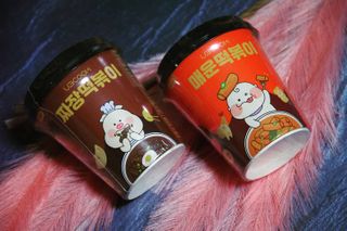 유비쿡 컵떡볶이 매운컵떡볶이2개/ 짜장컵떡볶이 2개  총 4개세트 — 4.5점을 준 리뷰어가 2021년 2월 올린 사용 사진