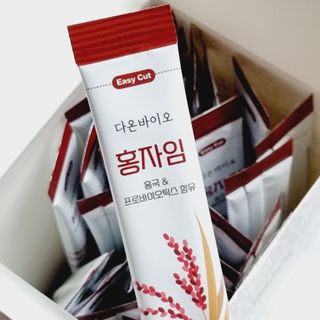 하루 1포로 콜레스테롤, 유산균, 고역가 소화효소까지 한번에 섭취! 다온바이오 홍자임 1개월분(30포) — 5점을 준 리뷰어가 2022년 12월 올린 사용 사진