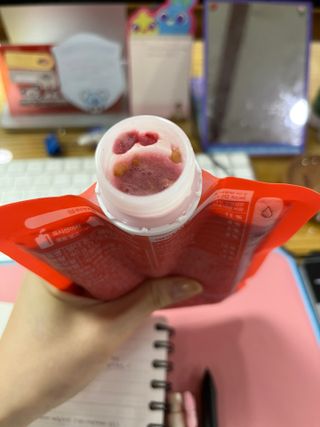 [덜다] 든든 식물성 단백질 쉐이크 40g X 7입 (곡물/딸기) — 5점을 준 리뷰어가 2023년 8월 올린 사용 사진