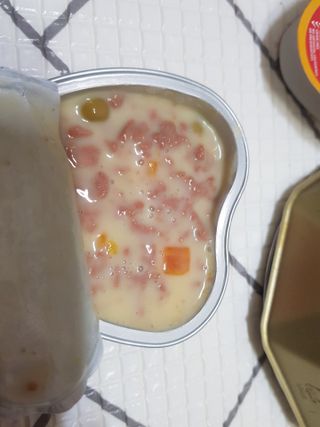 비타크래프트 조에시 하트캔 85g 강아지 습식캔 10캔 — 5점을 준 리뷰어가 2021년 8월 올린 사용 사진