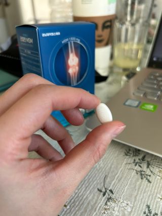 [경남제약헬스케어]케어플러스 관절엔 MSM 1000mg 60정/1개월분/관절/뼈/연골 영양/비타민D+아연/1일2정 — 5점을 준 리뷰어가 2024년 1월 올린 사용 사진