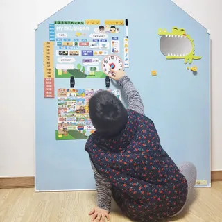 맘트리 133개 자석타일로 만드는 나만의 달력, 마이캘린더[가이드북포함], 어린이달력 — 5점을 준 리뷰어가 2023년 1월 올린 사용 사진