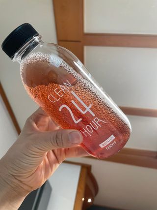 클린24시간 1BOX(5포) + 전용보틀(500ml) — 5점을 준 리뷰어가 2022년 8월 올린 사용 사진