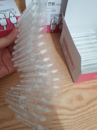 마미앤유 개별 듀얼면봉 — 5점을 준 리뷰어가 2022년 2월 올린 사용 사진