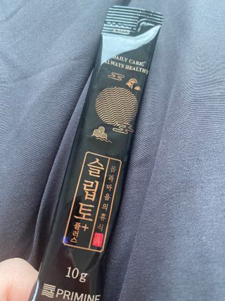 프리마인 자체 기업부설 연구소에서 찾아낸 건강한 수면의 비밀.  슬립토 플러스 30포 — 4점을 준 리뷰어가 2021년 9월 올린 사용 사진