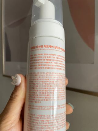 MF프리 [닥터문] 유산균 락토케어 질경초 여성청결제 200ml (폼타입) — 5점을 준 리뷰어가 2022년 6월 올린 사용 사진