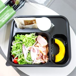 참살이도시락 작심삼일 샐러드도시락 3개 맛보기 새벽배송 또는 택배배송 — 5점을 준 리뷰어가 2021년 8월 올린 사용 사진