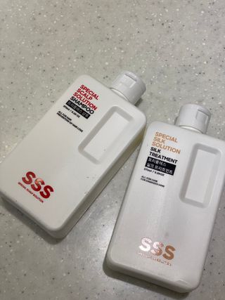 트리플에스 탈모 샴푸 275ml + 실크 트리트먼트 275ml — 4점을 준 리뷰어가 2021년 2월 올린 사용 사진