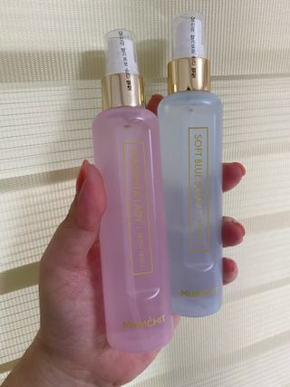 멈칫 X 최준 헤어 앤 바디미스트 소프트블루솝, 마젠타레이디 2종 — 5점을 준 리뷰어가 2021년 8월 올린 사용 사진