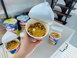 NISSIN 닛신 컵누들  4종 - 씨푸드오리지날, 씨푸드 스파이시, 씨푸드 커리, 씨푸드 XO소스 — 4점을 준 리뷰어가 2022년 11월 올린 사용 사진
