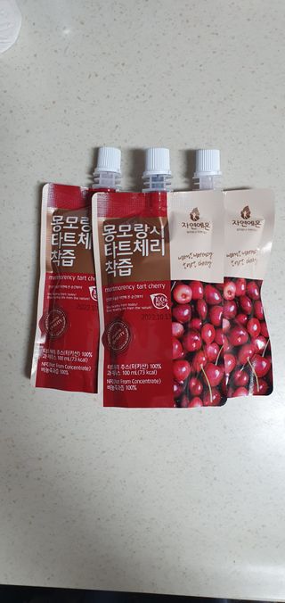 자연에온 몽모랑시 타트체리 착즙 100mL 10개입 2BOX — 5점을 준 리뷰어가 2021년 1월 올린 사용 사진