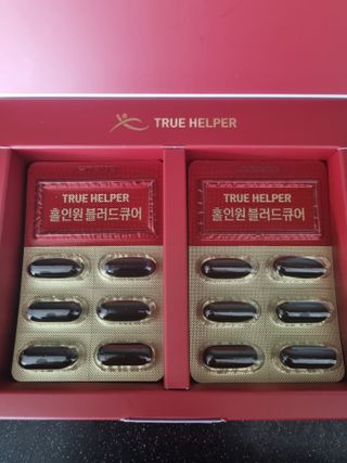 트루헬퍼 홀인원 블러드큐어 혈행+혈압+콜레스테롤 한번에 1박스 1개월 — 5점을 준 리뷰어가 2023년 2월 올린 사용 사진
