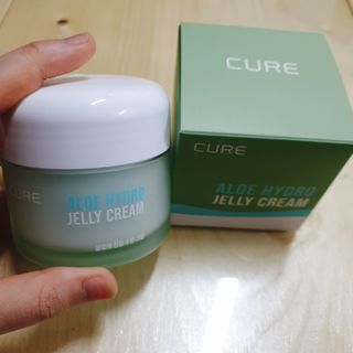 김정문알로에 큐어 큐어 알로에 리프레쉬 젤리 세럼, 큐어 알로에 하이드로 젤리 크림 — 5점을 준 리뷰어가 2021년 3월 올린 사용 사진