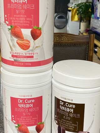 뉴트리션팩토리 닥터큐어 프리미엄쉐이크 다이어트쉐이크 — 4점을 준 리뷰어가 2021년 8월 올린 사용 사진