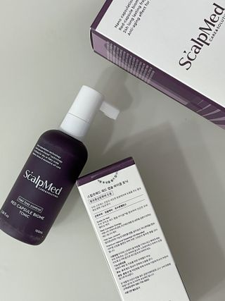 스칼프메드 레드캡슐바이옴 두피케어 프로바이오틱스 유산균 두피관리 세트 — 5점을 준 리뷰어가 2021년 4월 올린 사용 사진