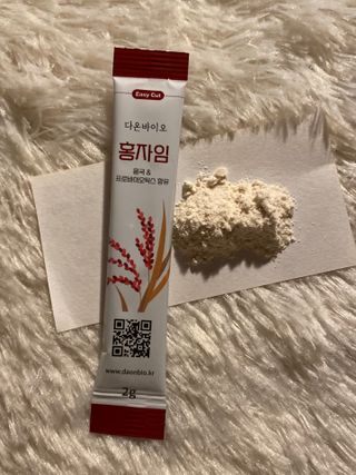 하루 1포로 콜레스테롤, 유산균, 고역가 소화효소까지 한번에 섭취! 다온바이오 홍자임 1개월분(30포) — 5점을 준 리뷰어가 2023년 1월 올린 사용 사진