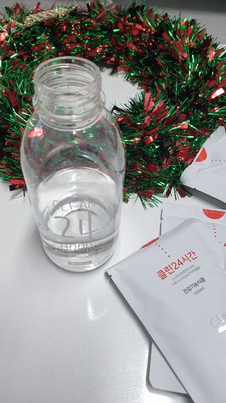 클린24시간 1BOX(5포) + 전용보틀(500ml) — 4점을 준 리뷰어가 2023년 1월 올린 사용 사진