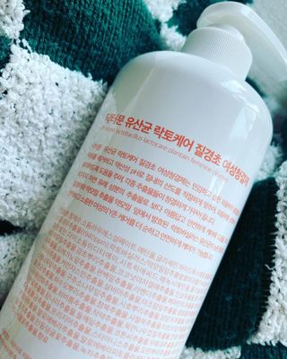 프리[닥터문] 유산균 락토케어 질경초 여성청결제 1000ml (젤타입) — 4점을 준 리뷰어가 2022년 6월 올린 사용 사진